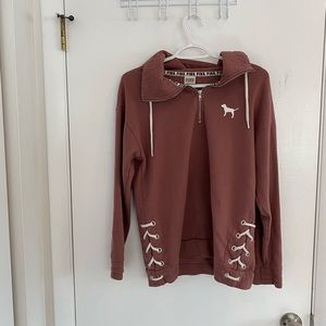 A Victoria Secret Pink sweatshirt. Barley used